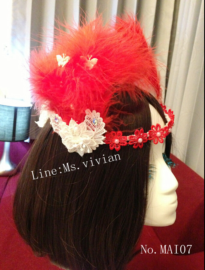 MAI07 มงกุฎขนฟู (งาน handmade)**สินค้ามีจำกัดในเเต่ละล๊อต**