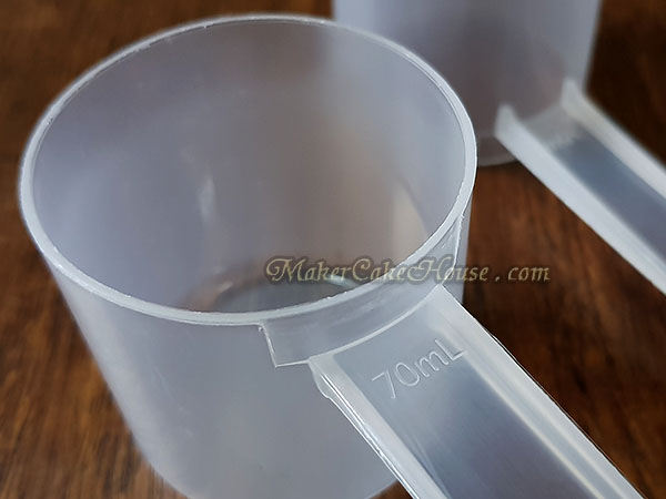 ช้อนสคูปตวงอาหารเสริม เวย์โปรตีน หรือส่วนผสม 70 ml. ( ราคา 10 ชิ้น )