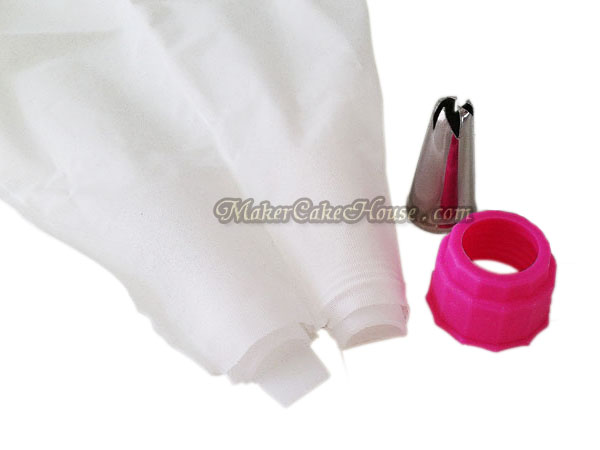 ชุดถุงบีบครีมพร้อมกัน 2 สี