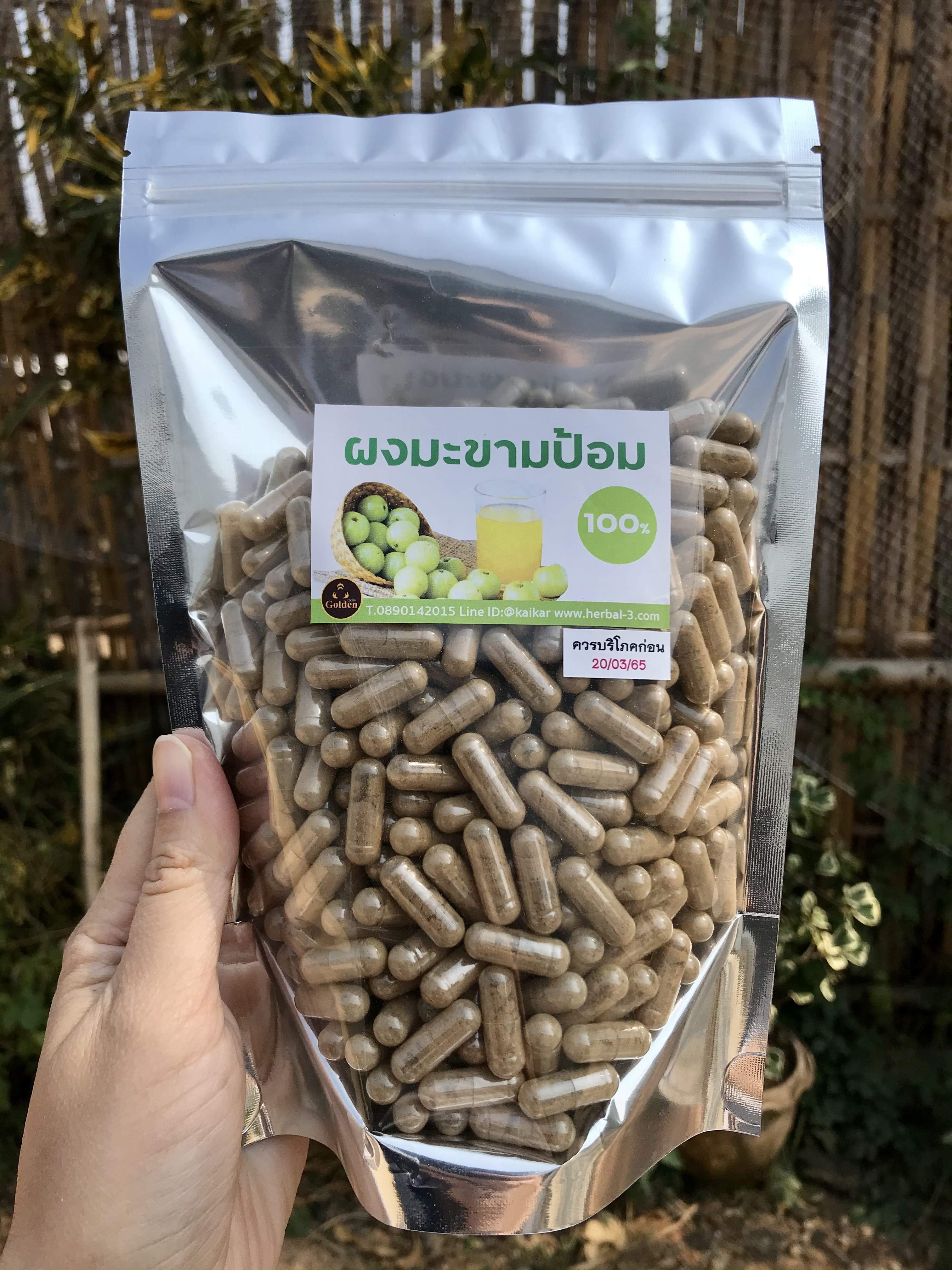 มะขามป้อม100% (500 แค๊ปซูน)