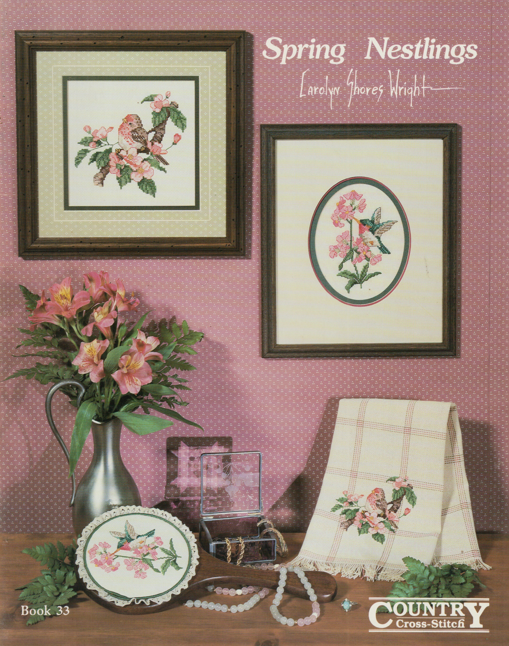 Country Cross Stitch ผังลาย Spring Nestlings
