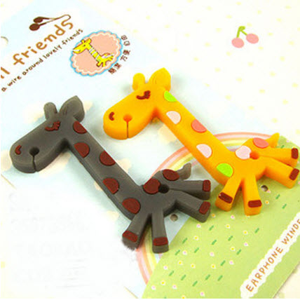 ที่พันสายหูฟัง พี่ยีราฟสีเหลือง