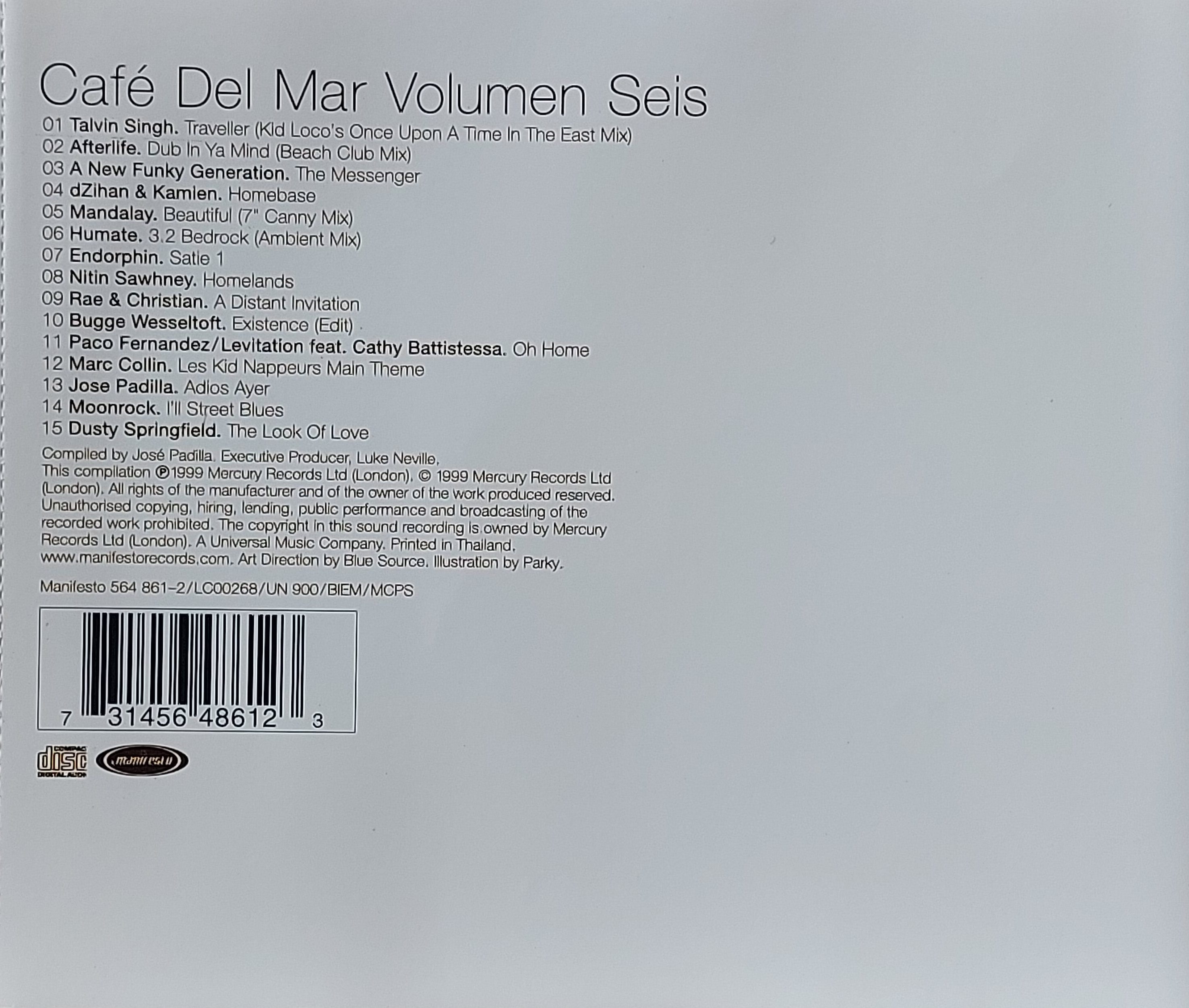 CD,Café Del Mar Volumen Seis (Various Artists)(1999)(Thai)