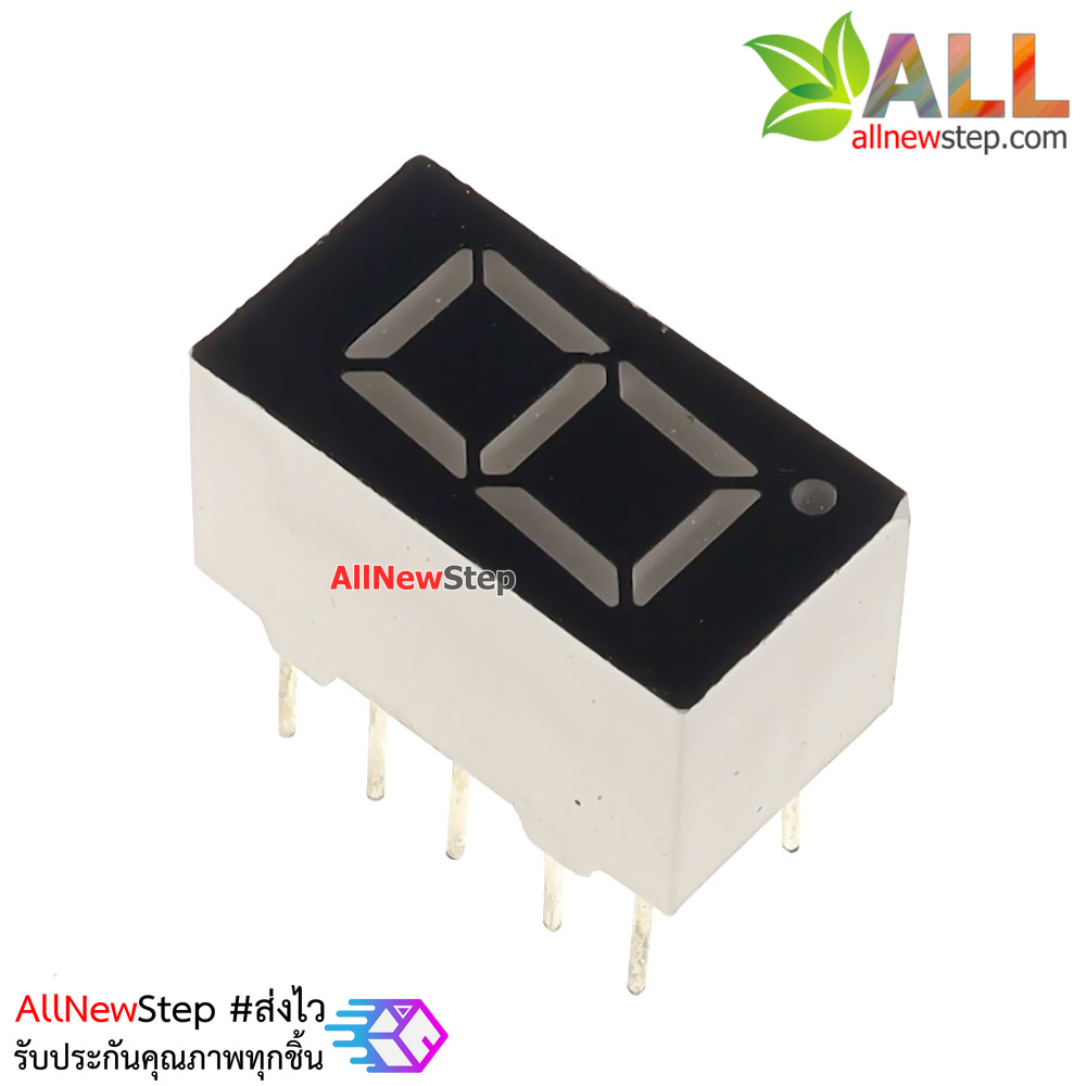 7 Segment 0.36 นิ้ว Common Cathode 1digit Red ไฟ 7 segment 0.36 1 หลัก สีแดงแบบไฟลบร่วม 3161A/3361A/31418