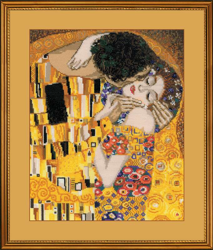 Riolis ชุดปักครอสติช The Kiss after G. Klimt's Painting