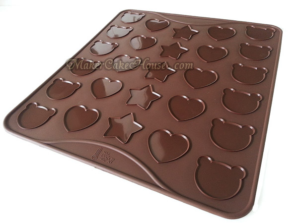 พิมพ์ซิลิโคนมาการองรูปหมีและหัวใจ