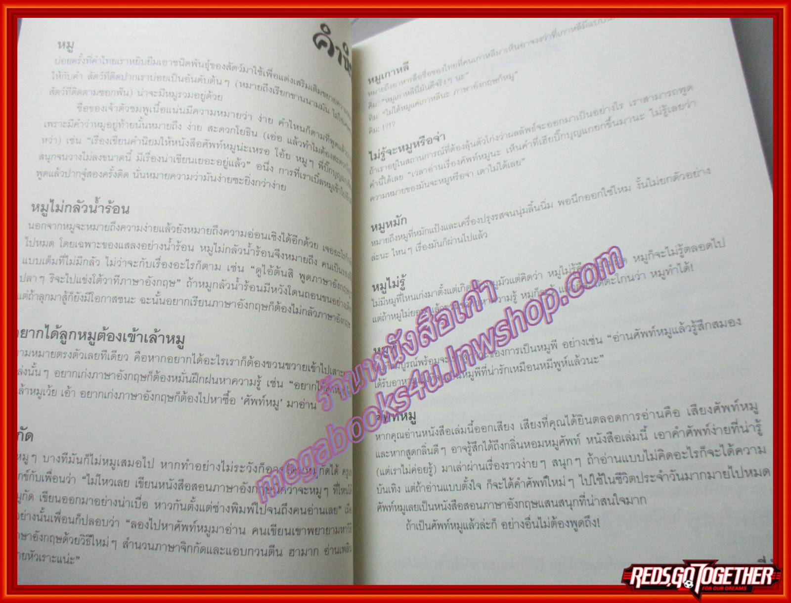 ศัพท์หมู โดย ภูมิชาย บุญสินสุข (มือสอง) (สภาพ85-95%)