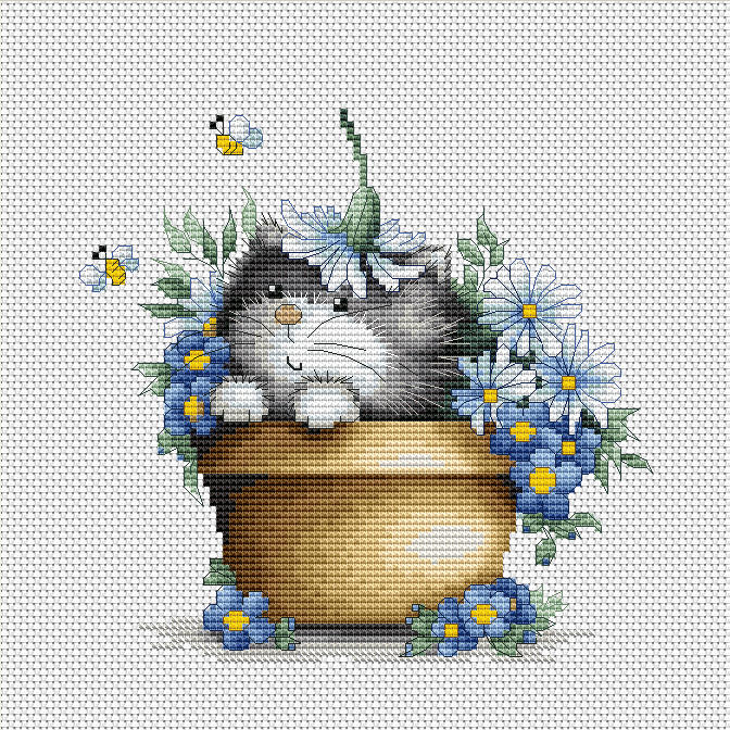 Luca-S Kitten in flowers