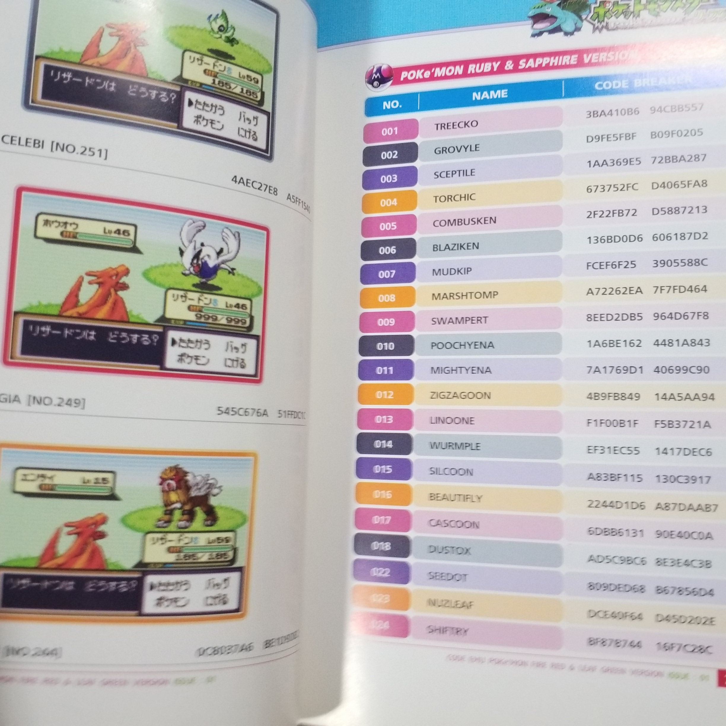 คู่มือเกมส์ CODE EMU POKEMON 01