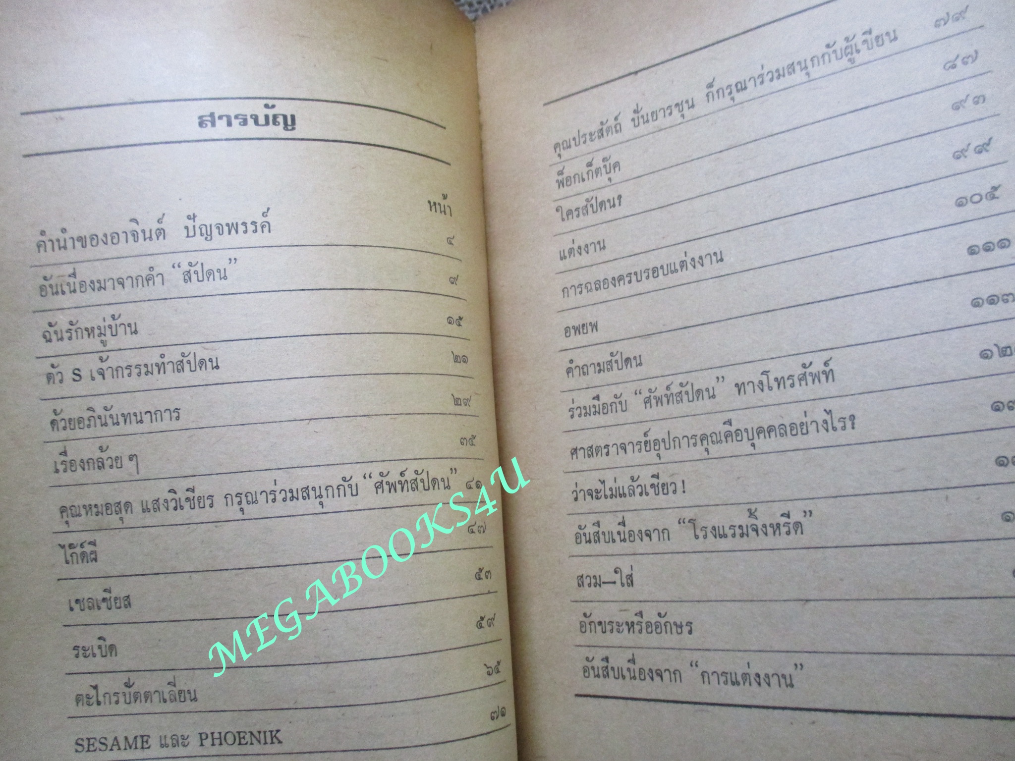 ศัพท์สัปดน โดย สันตสิริ (สงบ สวนศิริ)