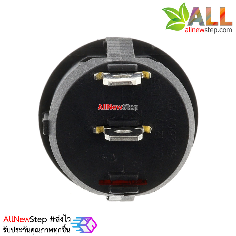 สวิตช์เปิดปิด KCD1-105N Rocker Switch Round Red 250V 6A สีแดง