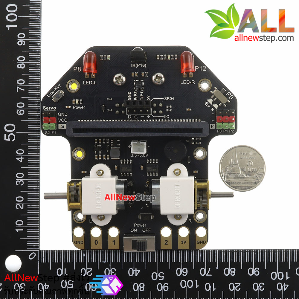 Micro: Maqueen micro:bit Robot Platform จาก DFRobot อุปกรณ์เฉพาะชุดรถ ไม่รวมบอร์ด Micro:bit