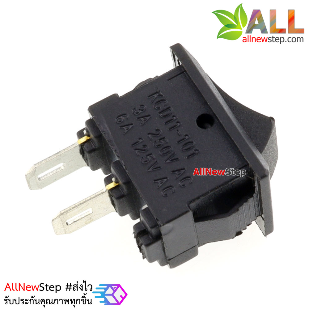 สวิตช์ 2 ขา Boat Switch 117S 15x21MM 250VAC 6A