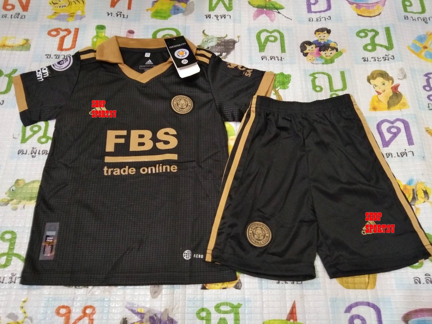 ชุดบอลเด็กเลสเตอร์ ซิตี้สีดำ2022-2023