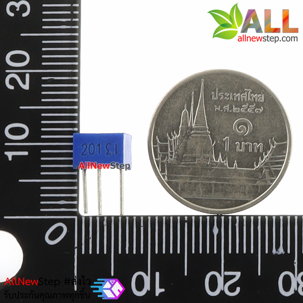 ตัวต้านทานปรับค่าได้ 200 โอห์ม volume 200r (201)