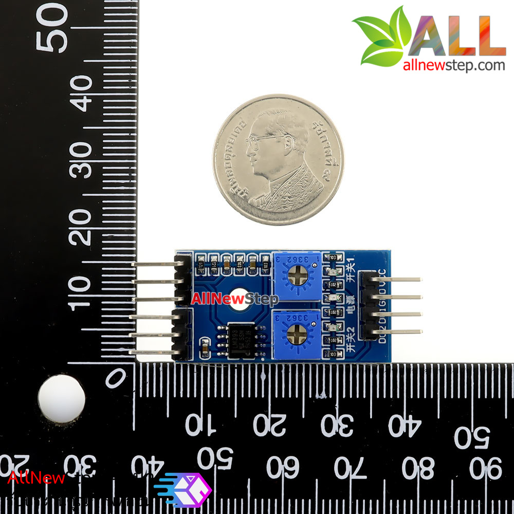 เซนเซอร์ infrared reflectance sensor Obstacle avoidance module track sensor ตรวจจับ 2 จุด สำหรับ smart car พร้อมสายไฟ