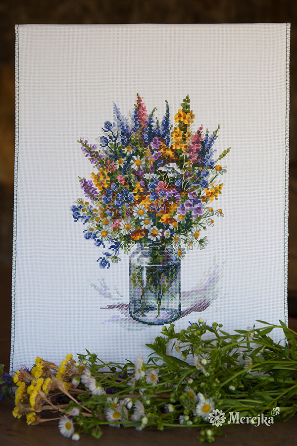 Merejka ชุดปักครอสติช The Thistle Bouquet