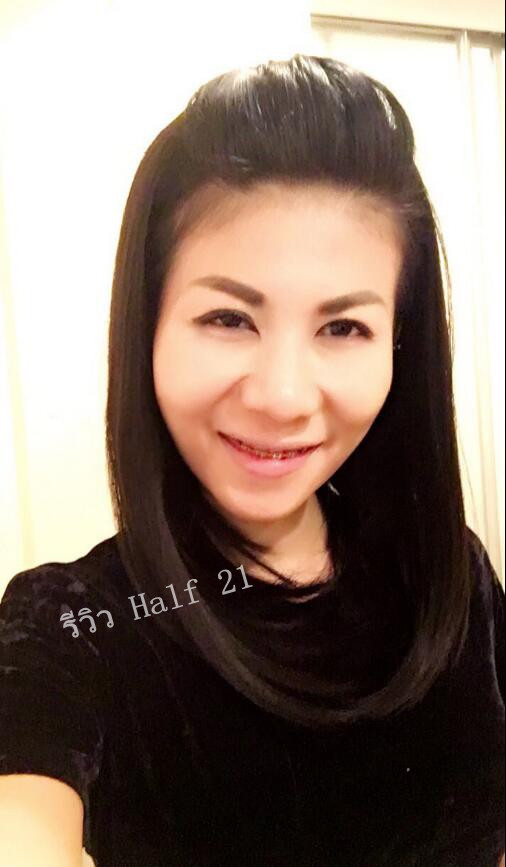 Half 21 วิกครึ่งหัว ผมตรง ปลายงุ้มเล็กน้อย ยาวคลุมไหล่ ทรงสวยมาก ๆจ้าา ( ทรงผมเเละเส้นผมเหมือนจริงเกือบ 100% )