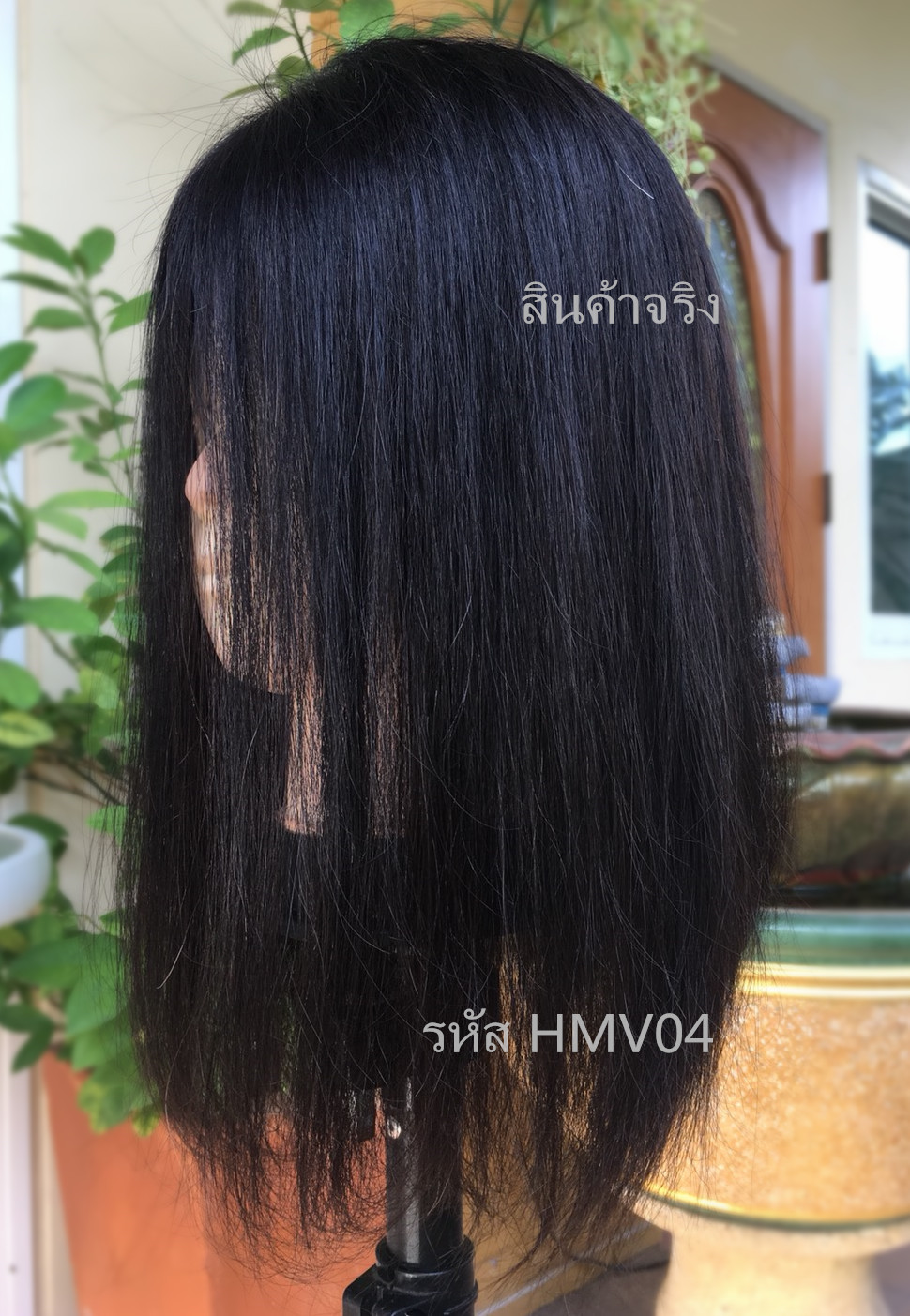 HMV04 (16x18cm) ผมเเท้ 100% เเผ่นปิดผมบาง ปิดผมหงอก ปิดศรีษะล้าน(เลือกความยาวด้านล่างนะคะ)