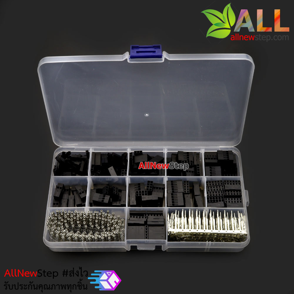 ชุดหัวต่อสายไฟจัมเปอร์ 620pcs 2.54mm DuPont Jumper Connector Housing with Terminal Kit