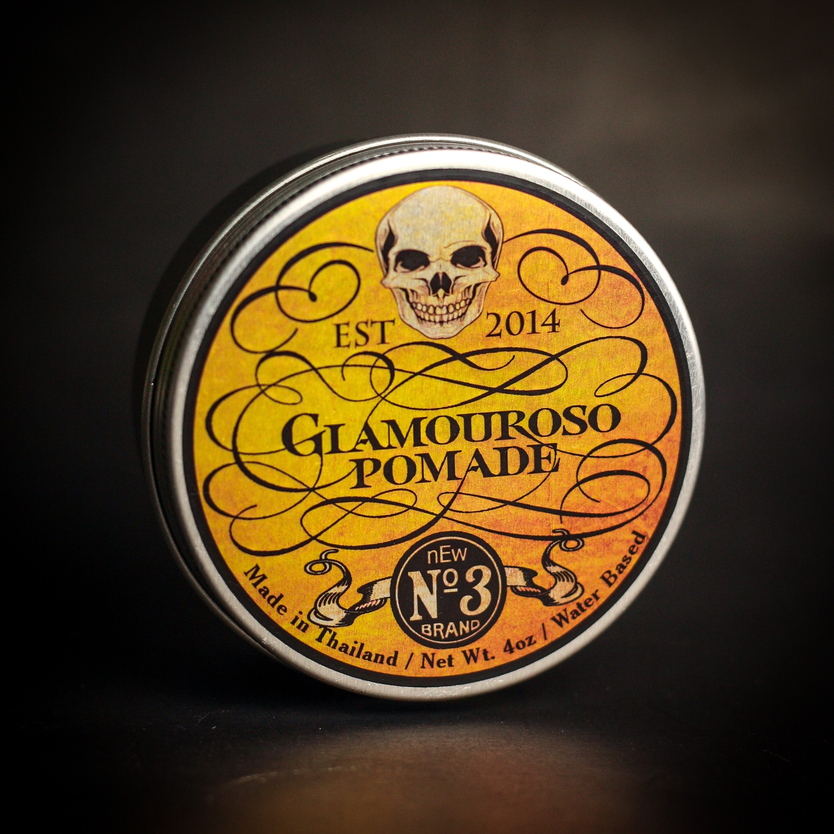 Glamouroso Pomade (Water Based) กลิ่น Verbena (พืชตระกูลมะนาว) ขนาด 4 oz.