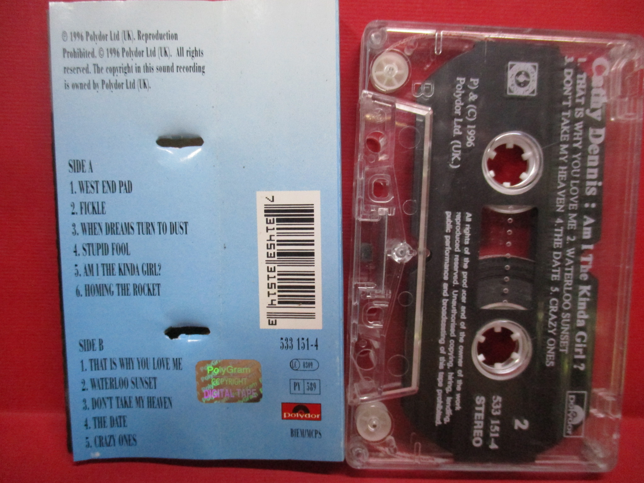 เทปเพลงสากล Cathy Dennis - Am I The Kind Of Girl?