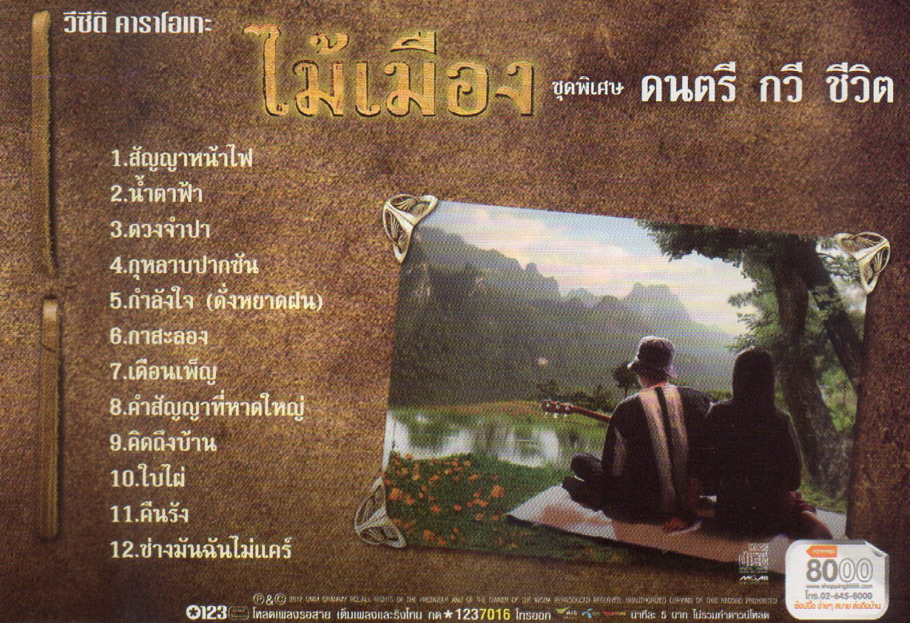 VCD Karaoke,ไม้เมือง ชุดพิเศษ ดนตรี กวี พิชิต (Mhai Muang)(วีซีดี คาราโอเกะ)(2555)
