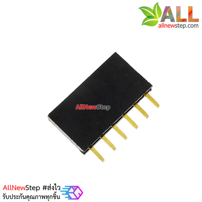 2.54mm 1X6 6Pin Gold-plated Single Row Straight Female Pin Header
