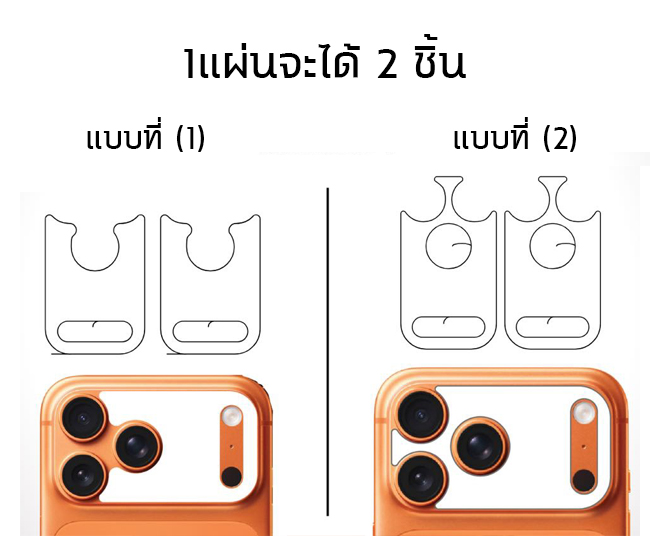 FOCUS Hishield ฟิล์ม ไฮโดรเจล ฐานกล้อง ใส ด้าน ใช้สำหรับ iPhone 17 Pro Max 17 Pro ใบกำกับภาษี