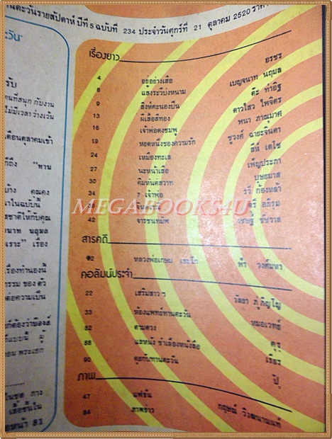 นิตยสารทานตะวัน ปีที่5 ฉบับที่234 ตุลาคม 2520 ปกพัชรา กองแก้ว สภาพดี