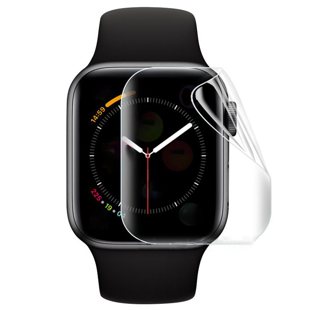 AP Watch Hishield ฟิล์ม TPU ใส ลงโค้ง สำหรับ Apple Watch 3 4 5 6 7 8 9 SE SE2 (38 40 41 42 44 45 mm) ใบกำกับภาษี