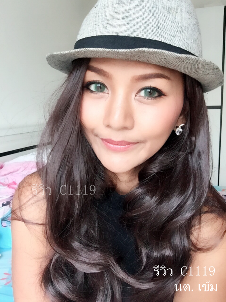 C1119 วิกผมลอนคลายเบาๆ เเสกกลางเห็นหนังศรีษะ