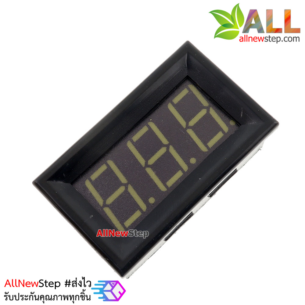 LED Voltage Meter Mini Digital Voltmeter DC 5-28V สีขาว