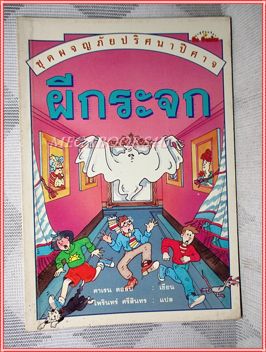 หนังสือเด็กชุดผจญภัยปริศนาปีศาจ ผีกระจก เขียนโดย คาเรน ดอลบี้ สภาพปานกลาง