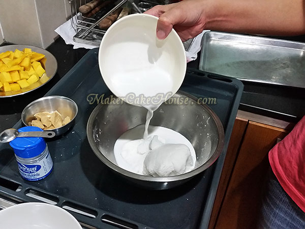 สูตรและวิธีทำขนมมะม่วง และขนมกล้วย8