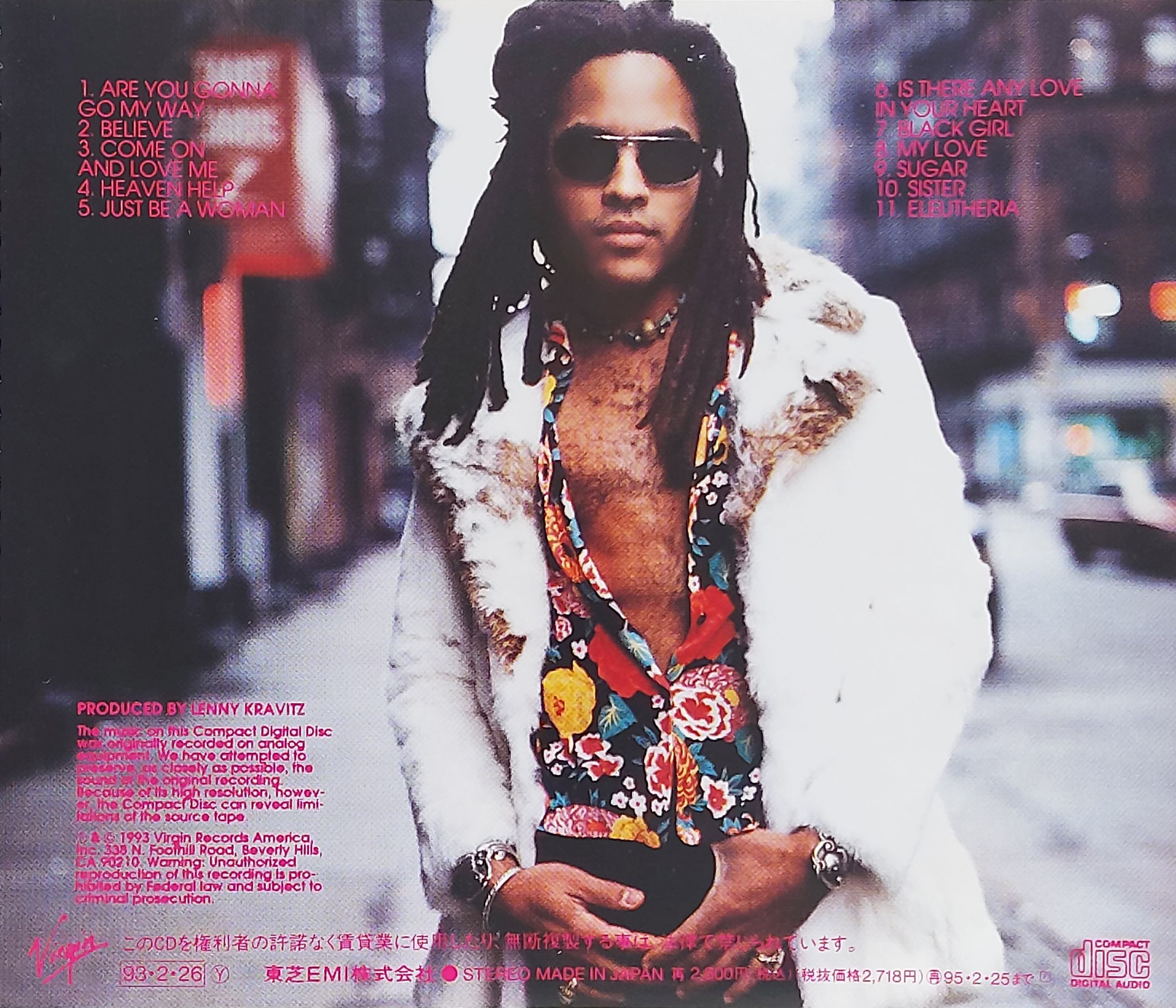 Used CD,Lenny Kravitz - Are You Gonna To Go My Way (B)(1993)(Japan)