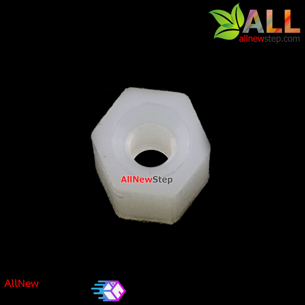 เสาน็อตไนลอน NUT Nylon M2 ขนาด 5mm สีขาว จำนวน 1 ชิ้น