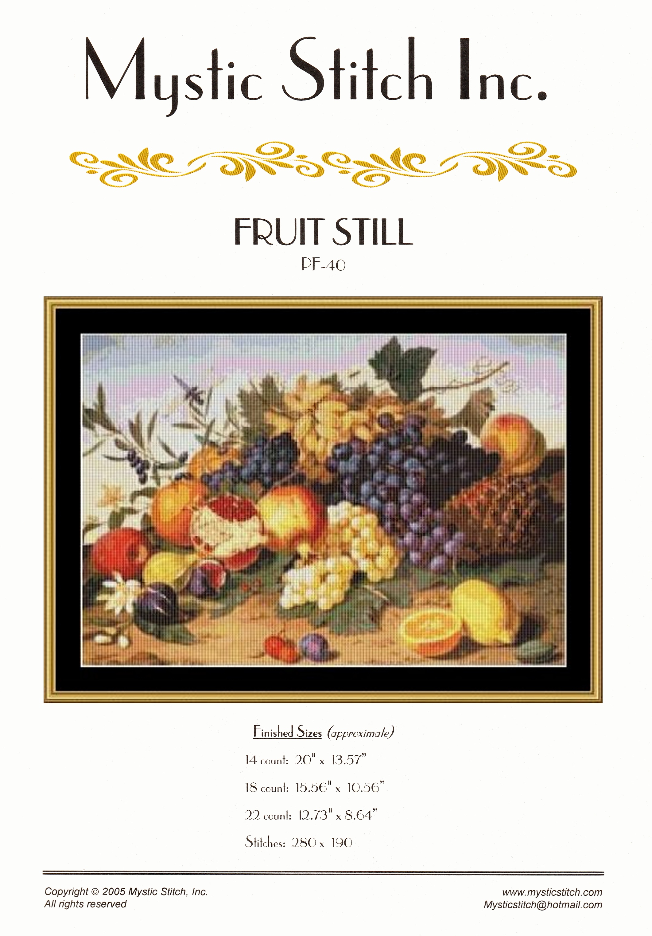 Mystic Stitch ผังลาย Fruit Still