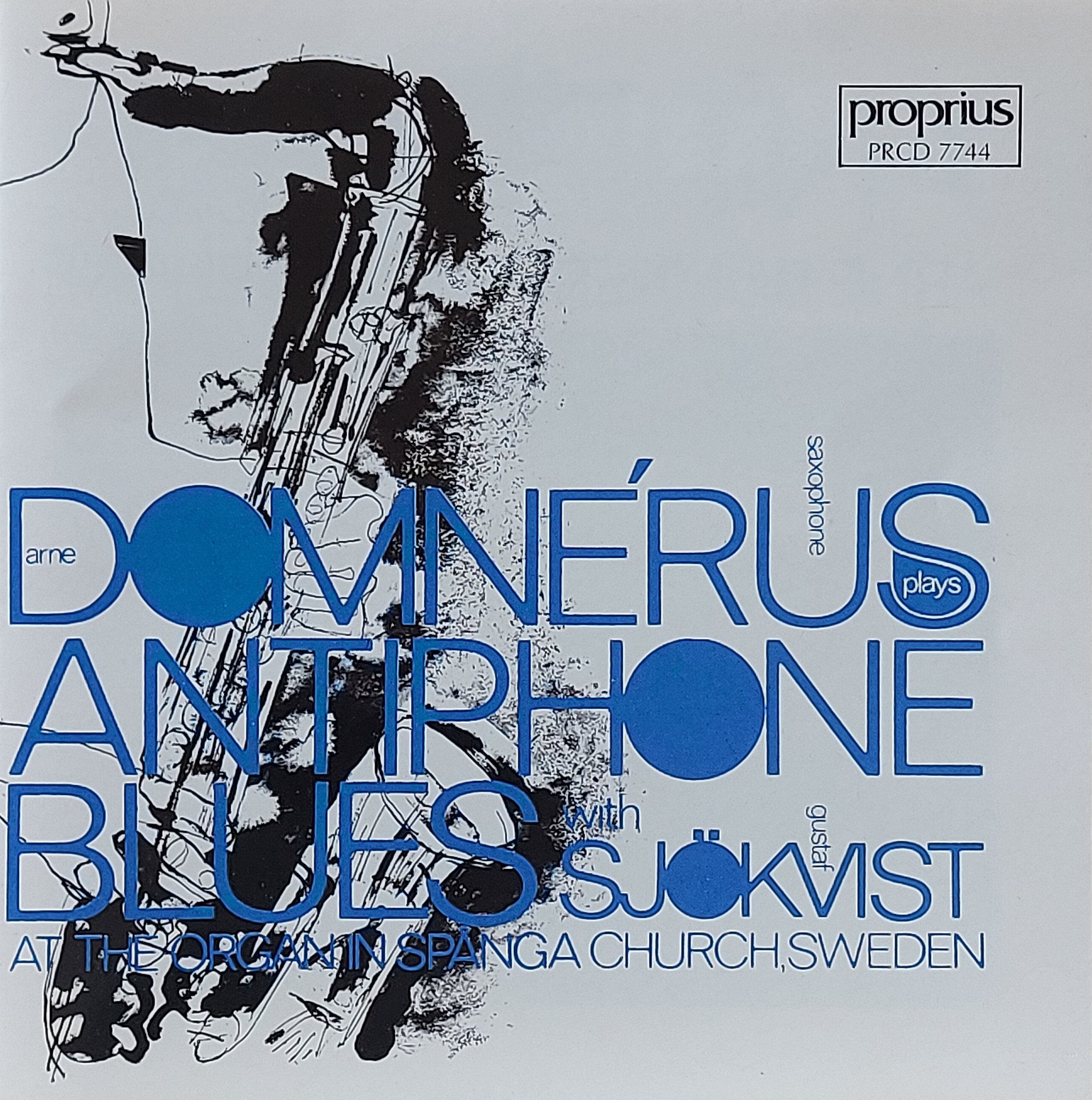 Used CD,Arne Domnerus Gustaf Sjokvist - Antiphone Blues (C)(Jazz)(Saxophone)(Organ)(instrumental)(1988)(Sweden)