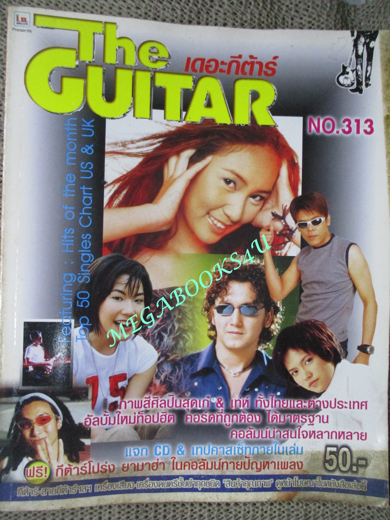 หนังสือเพลงพร้อมคอร์ดกีตาร์ เดอะกีต้าร์ THE GUITAR ฉบับที่313 ปี2543