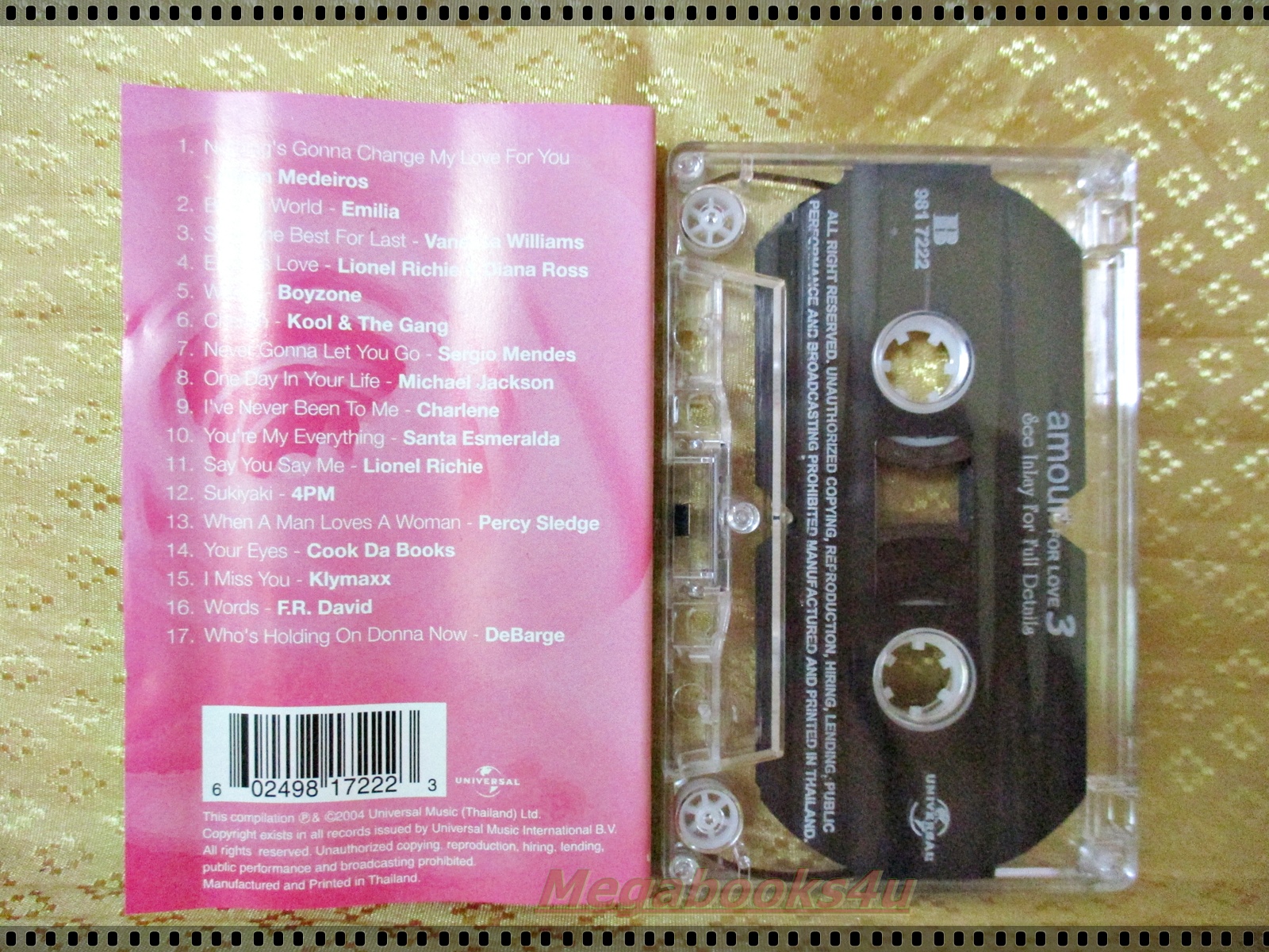 เทปเพลงสากล อัลบั้ม AMOUR FOR LOVE 3