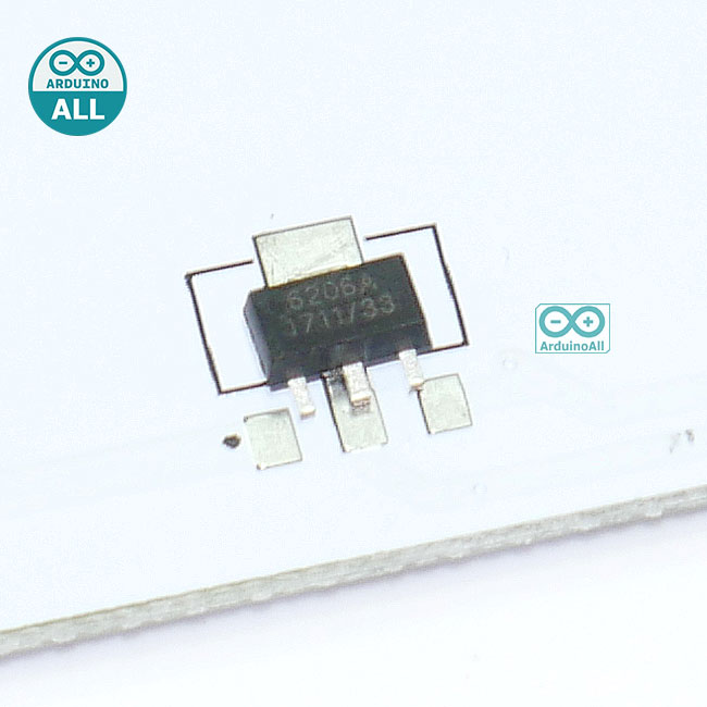 XC6206A ไอซีเรกูเลต 6-3.3V เป็น 3.3V สำหรับ ESP8266 ทุกรุ่น