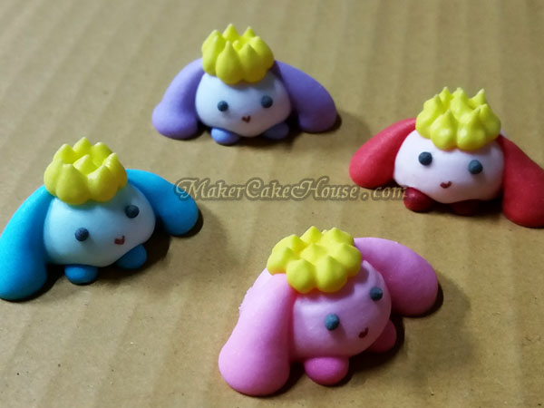 ตุ๊กตาไอซิ่งรูปหมาหูยาวซินนาม่อน ( 20 ชิ้น )
