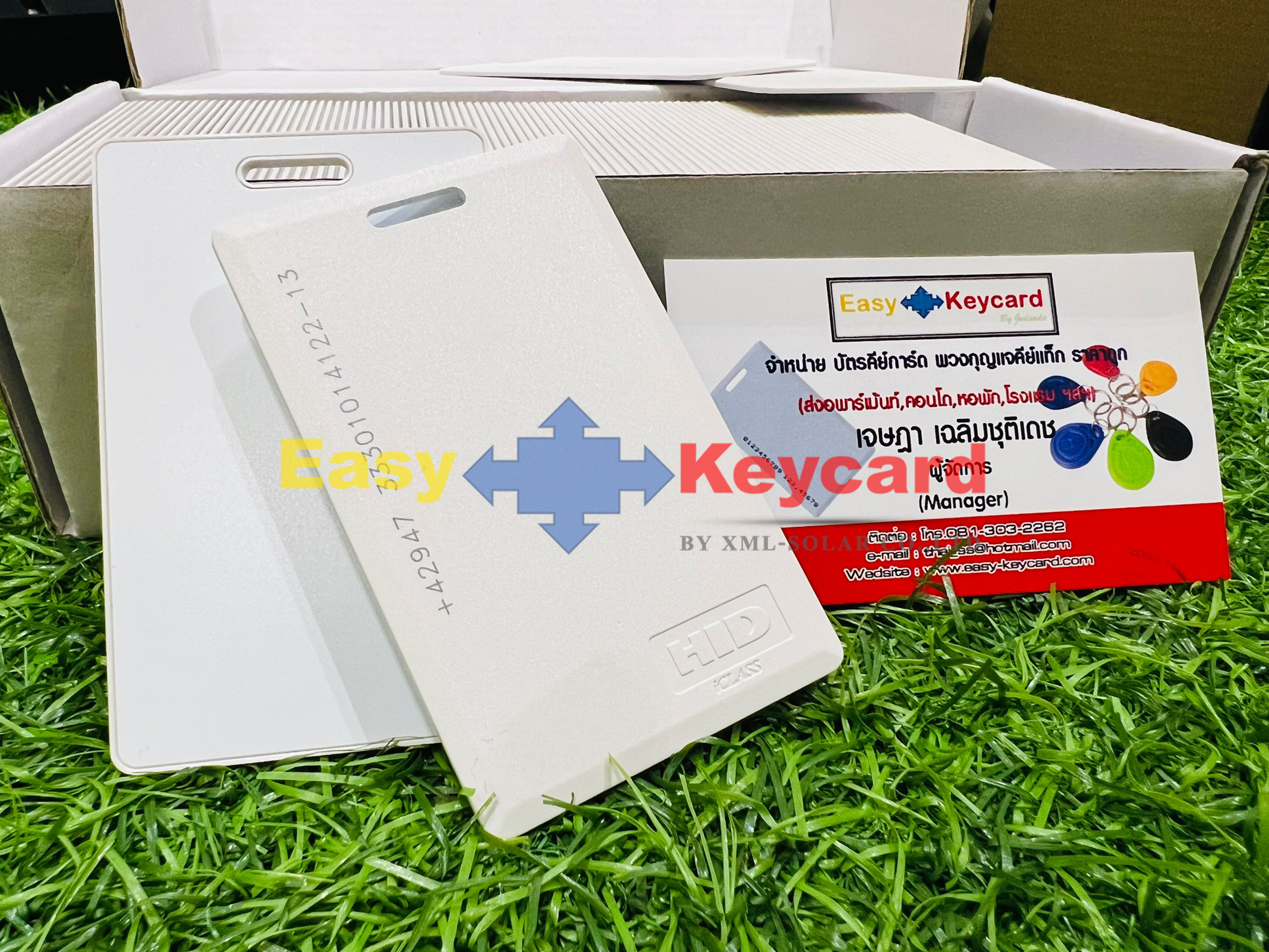 บัตรคีย์การ์ด HID® iCLASS® (คลื่น 13.56MHz) แบบหนา*