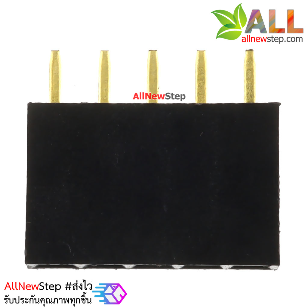 Pin header Single row 5p female 1x5P spacing 2.54mm จำนวน 1 ชิ้น