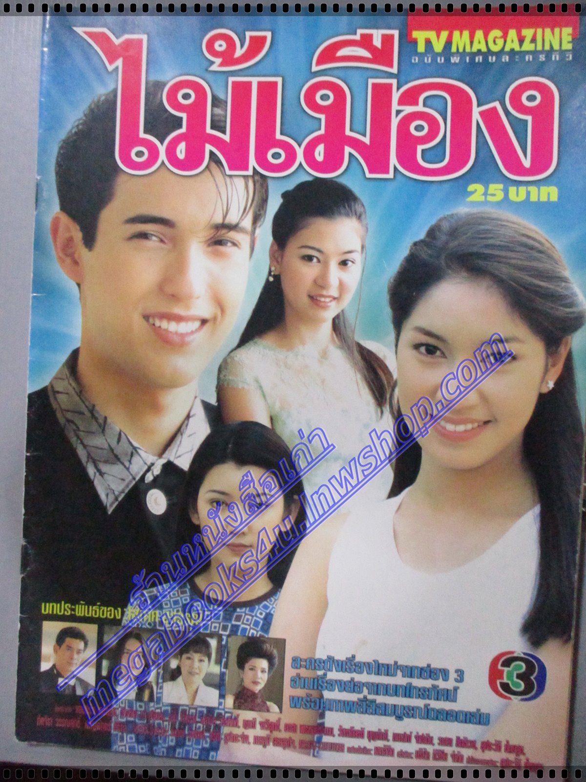 นิตยสารเรื่องย่อละครโทรทัศน์ ไม้เมือง โดย แอนดริว เกร็กสัน เบ็นซ์ พรชิตา ปี2542