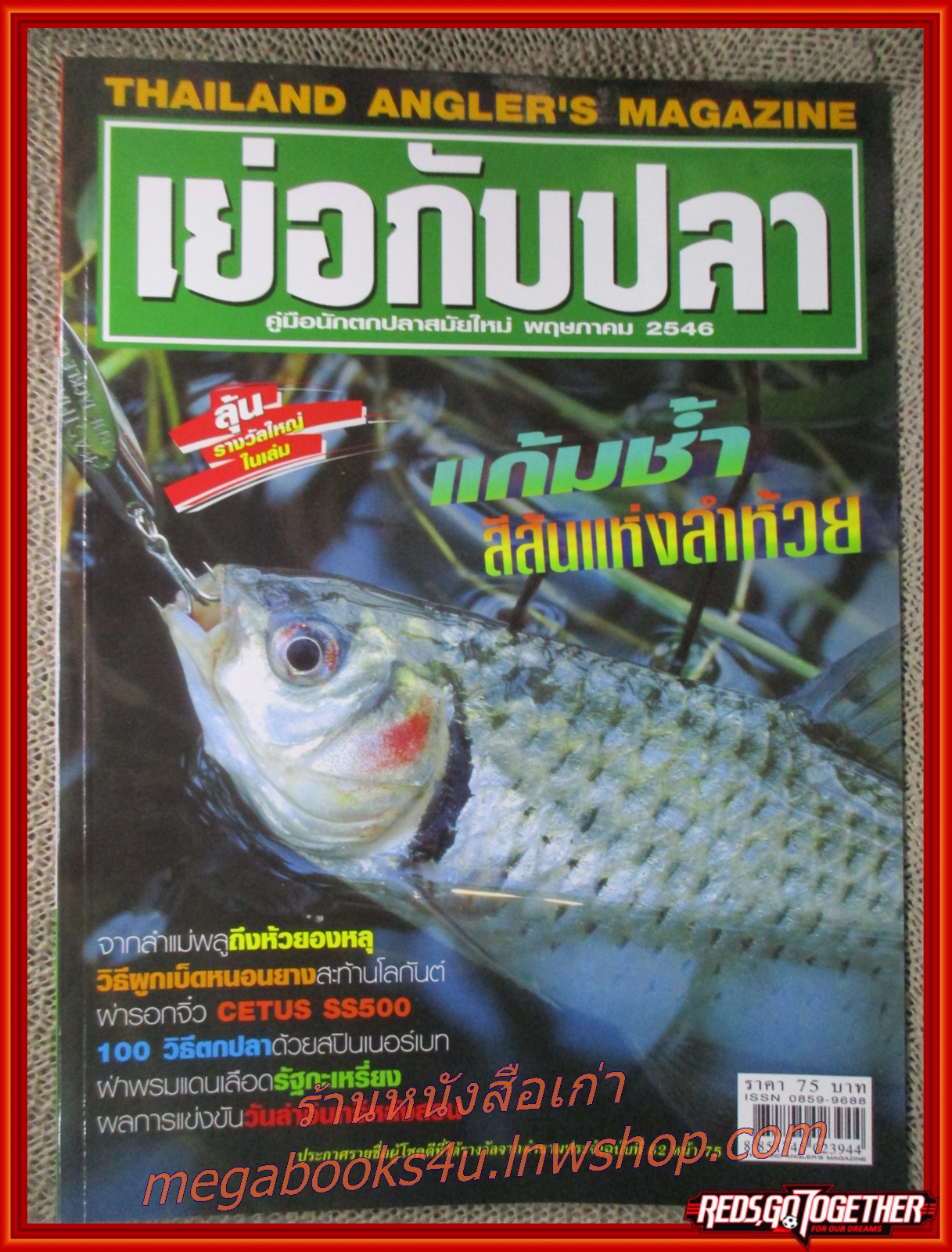นิตยสาร เย่อกับปลา ฉบับที่064 ปี2546 ปก แก้มช้ำ สีสันแห่งลำห้วย