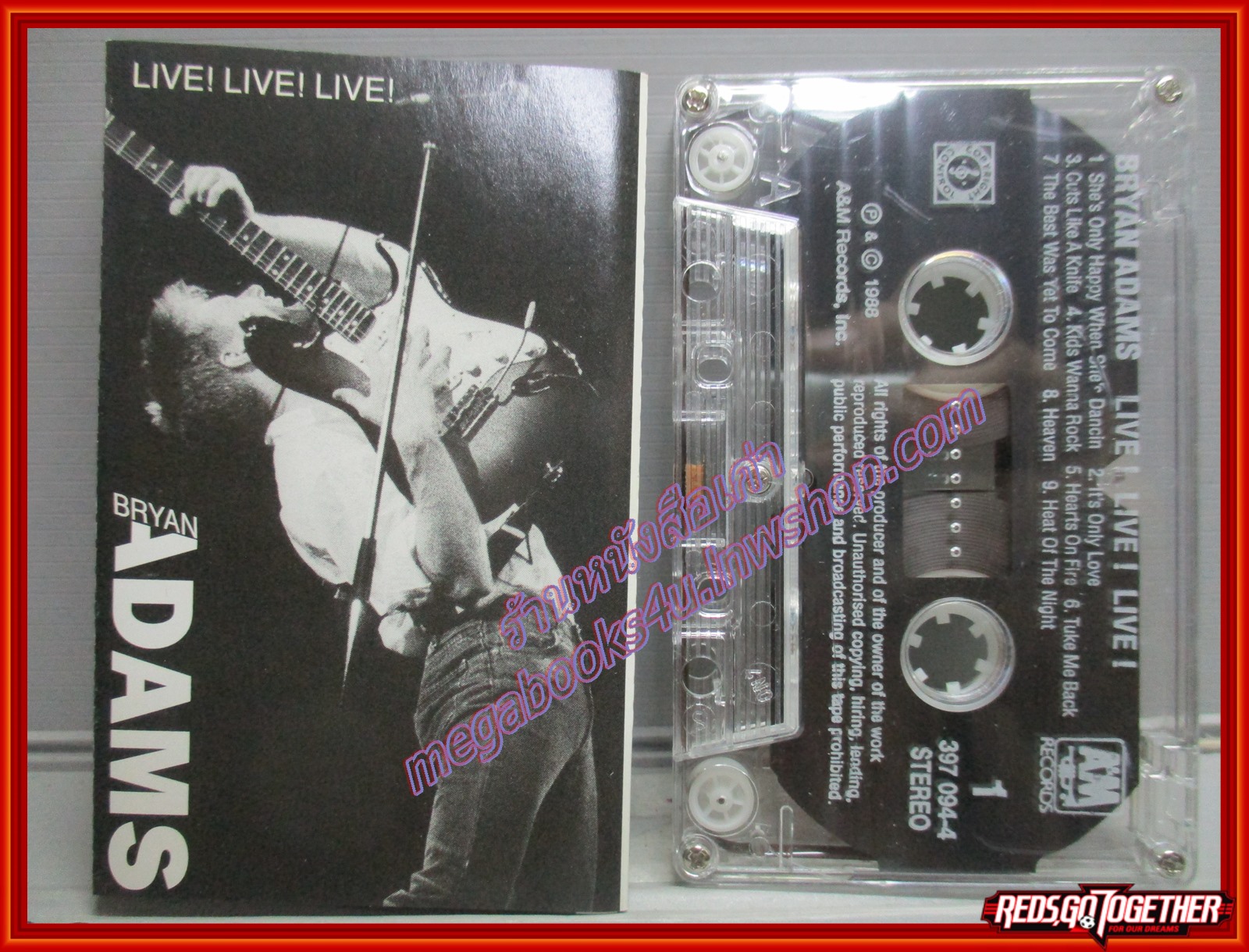 เทปเพลงสากล BRYAN ADAMS อัลบั้ม LIVE! LIVE! LIVE!