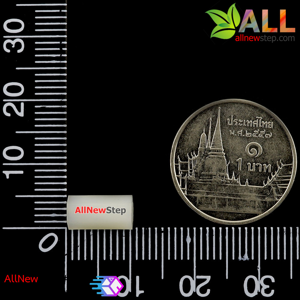 M2.5 เสาน็อตไนลอน NUT Nylon M2.5 ขนาด 10mm สีขาว จำนวน 1 ชิ้น