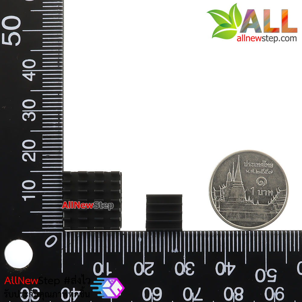 แผ่นระบายความร้อนขนาดเล็ก 2 ชิ้น พร้อมสติกเกอร์